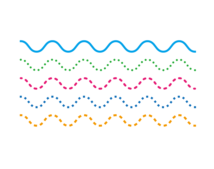 1分でできるイラレの波線 なみなみ の描き方 波線の幅を一つ一つ変更する方法 ピョンタックのイラストや写真で副業する方法