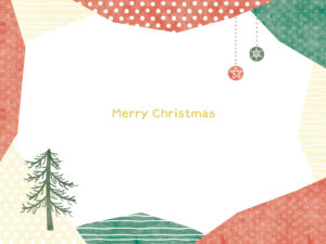 北欧風クリスマスカード
