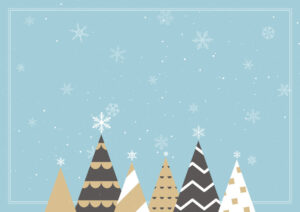 シンプルデザインのクリスマス背景