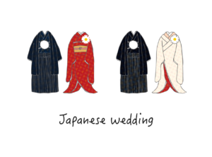 和装結婚式（和装、色打掛、白無垢、紋付袴、結婚式）
